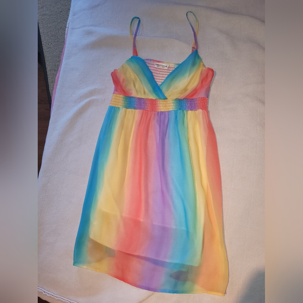 Rainbow circus dress 🎪🌈